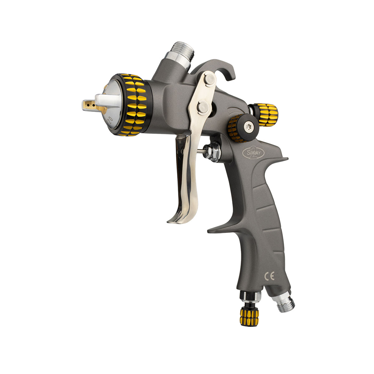 2Spray Gravity Spray Gun 600ml Pot w/ 1.3mm & 1.8mm Set ups