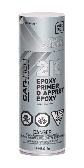 Car Rep 2K Epoxy Primer Grey 400ml