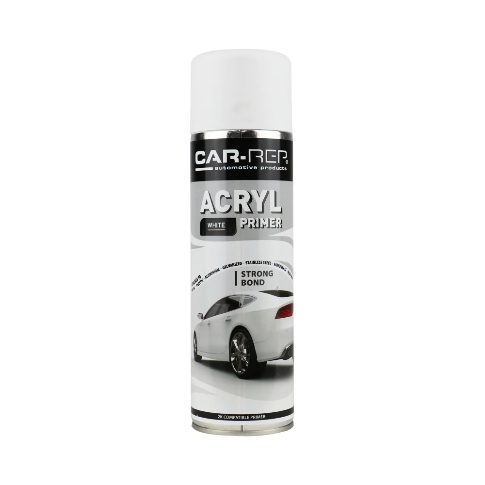 CAR REP Acrylic Primer Aerosol White 500ml