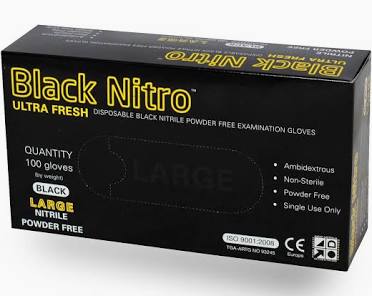 Gloves Black Nitro XXL (100)