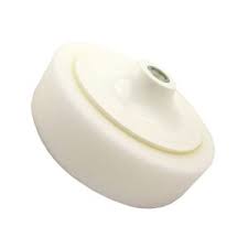 Buff Pad 6" White Foam - Screw On