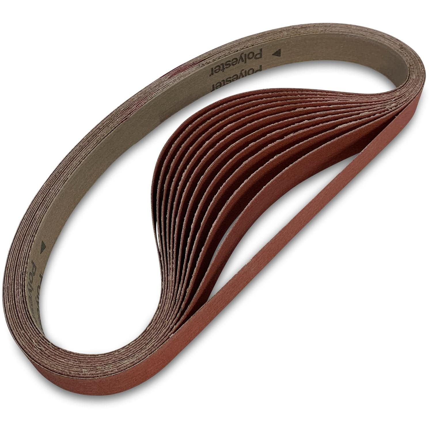 Hermes Ceramic Sanding Belt 10mm x 330mm - 10 Pack
