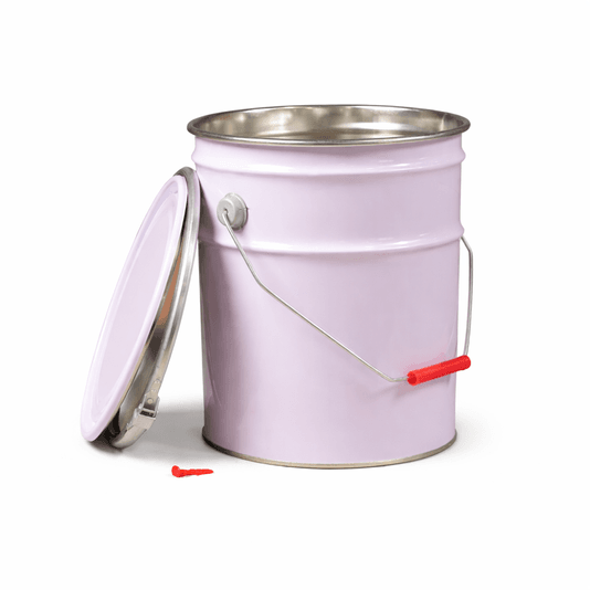 10L Metal Pail With Lid and Lock Ring