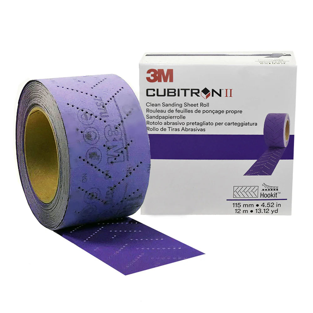 3M Cubitron Hookit Clean Sanding Rolls 115mm x 12M