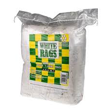 Rags Pure White Singlet 10kg