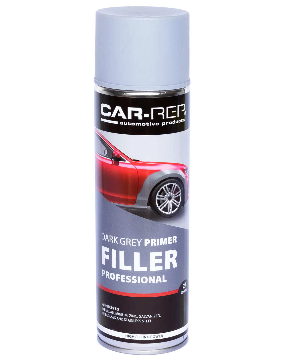 Car Rep Primer Filler Dark Grey Aerosol 500ml