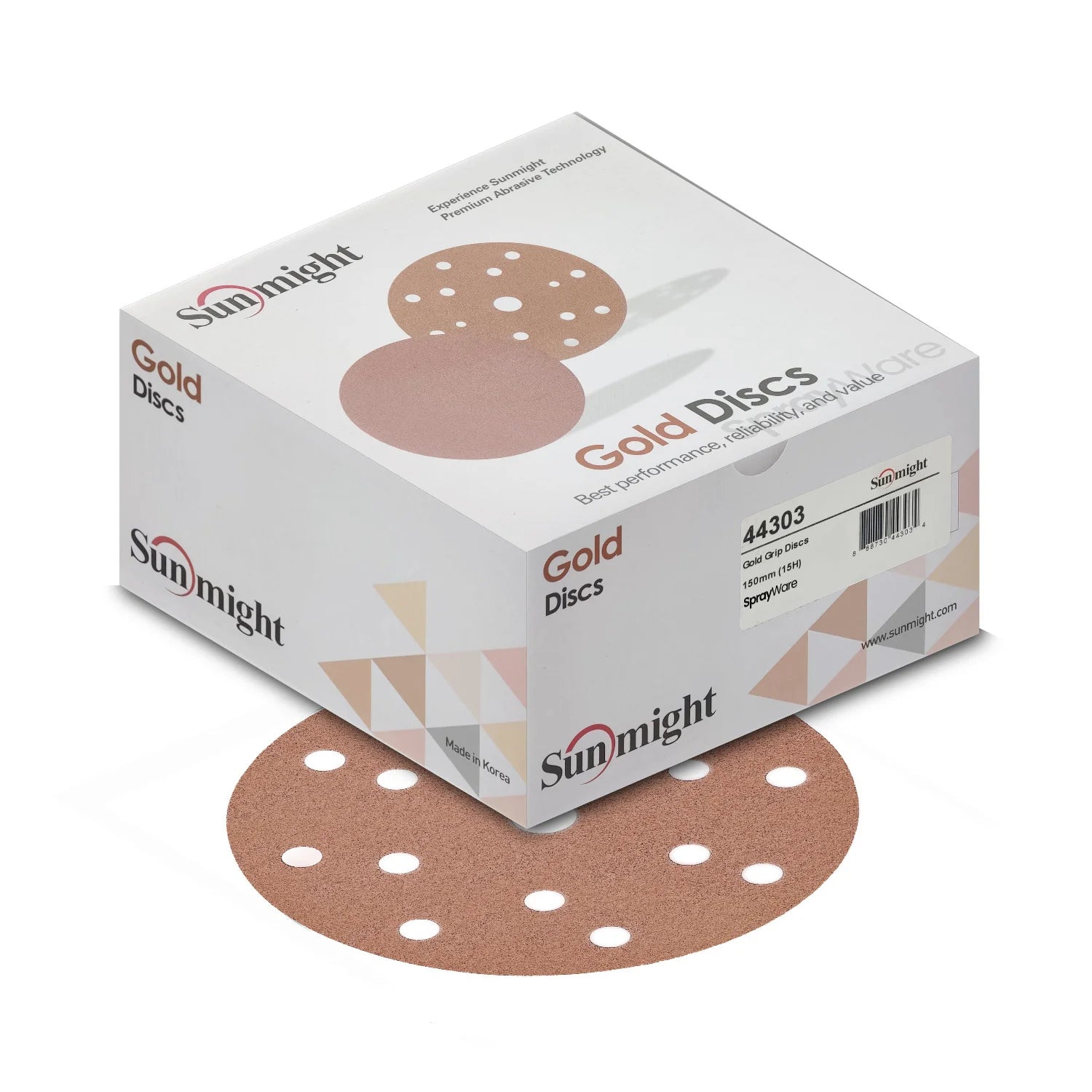 Sunmight Velcro Paper 6" Disc - Box