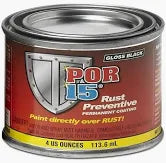 POR-15 Rust Preventative Paint Gloss Black 113.6ml